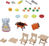 Sylvanian Families BBQ Picnic Set Elephant Girl 5640 - Colorland Toys